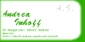 andrea imhoff business card